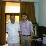Central Railway Minister Sadananda Gowda meeting with IHA CEO Sevith Rao