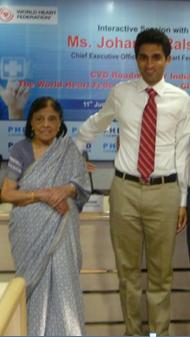Padma Vibhushan Dr. S. Padmavathi, India's first female cardiologist, with Indian Heart Association